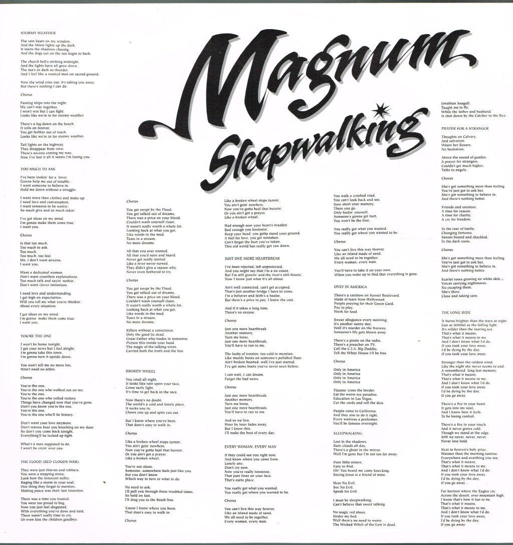 Magnum - Sleepwalking - Lp