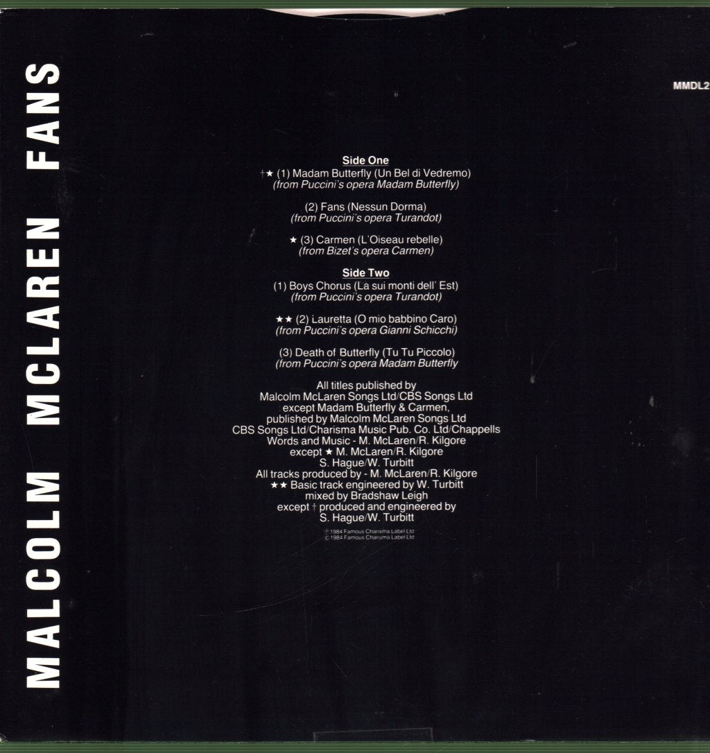 Malcolm McLaren - Fans - Lp