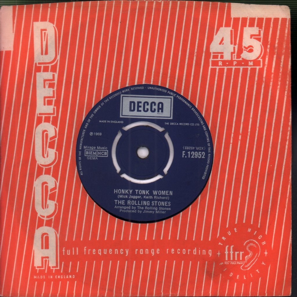 Rolling Stones - Honky Tonk Women - 7 Inch