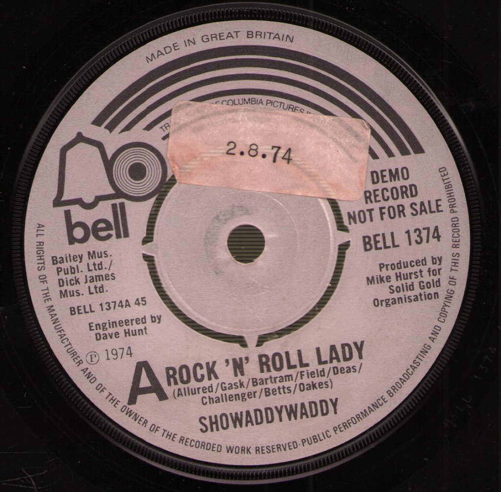 Showaddywaddy - Rock N Roll Lady - 7 Inch