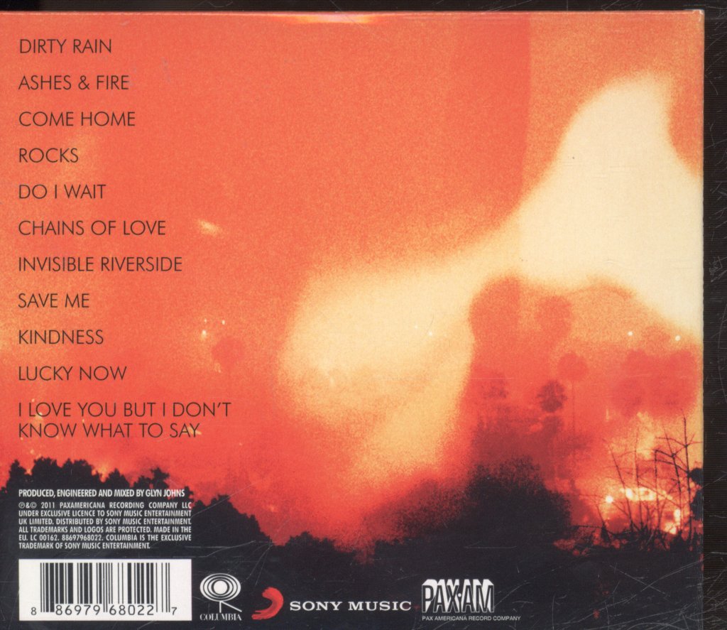Ryan Adams - Ashes & Fire - Cd