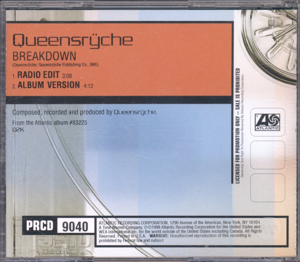 Queensrÿche - Breakdown - Cd