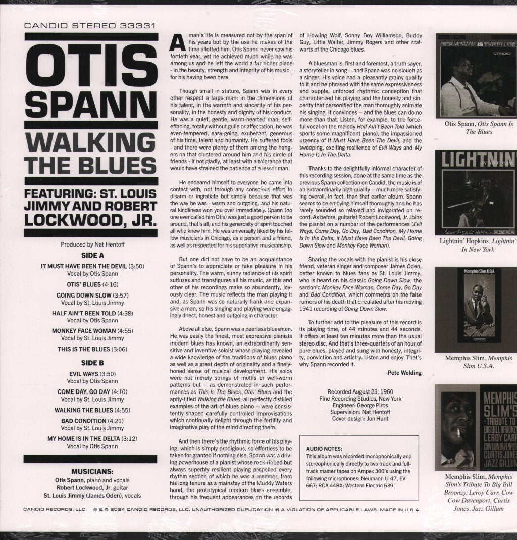 Otis Spann - Walking the Blues - Lp