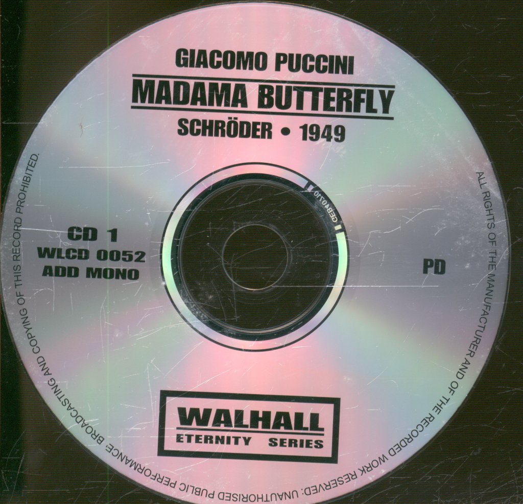 Kurt Schroder - Madama Butterfly - Double Cd
