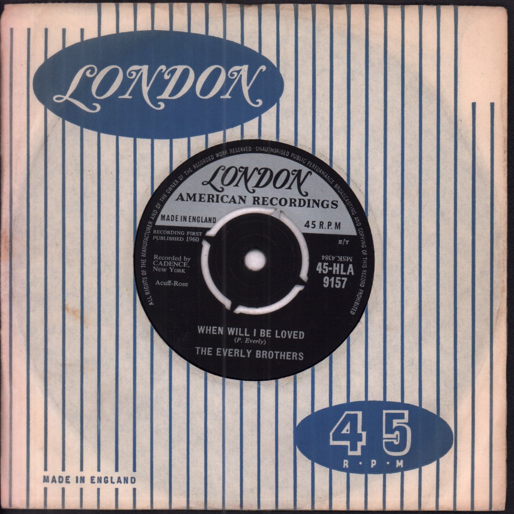 Everly Brothers - When Will I Be Loved - 7 Inch