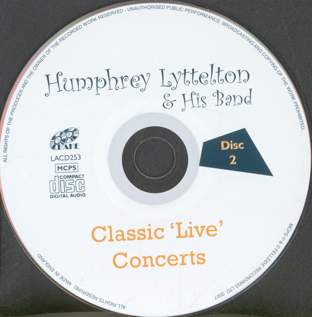 Humphrey Lyttelton And His Band - Classic 'Live' Concerts - Double Cd