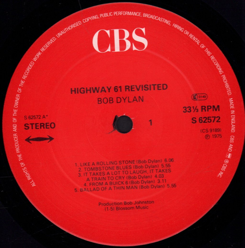 Bob Dylan - Highway 61 Revisited - Lp