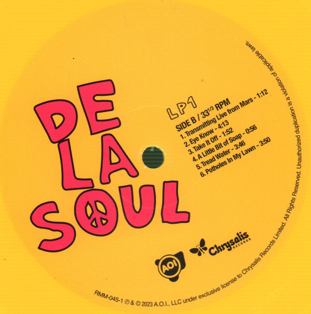 De La Soul - 3 Feet High And Rising (Yellow Vinyl) - Double Lp