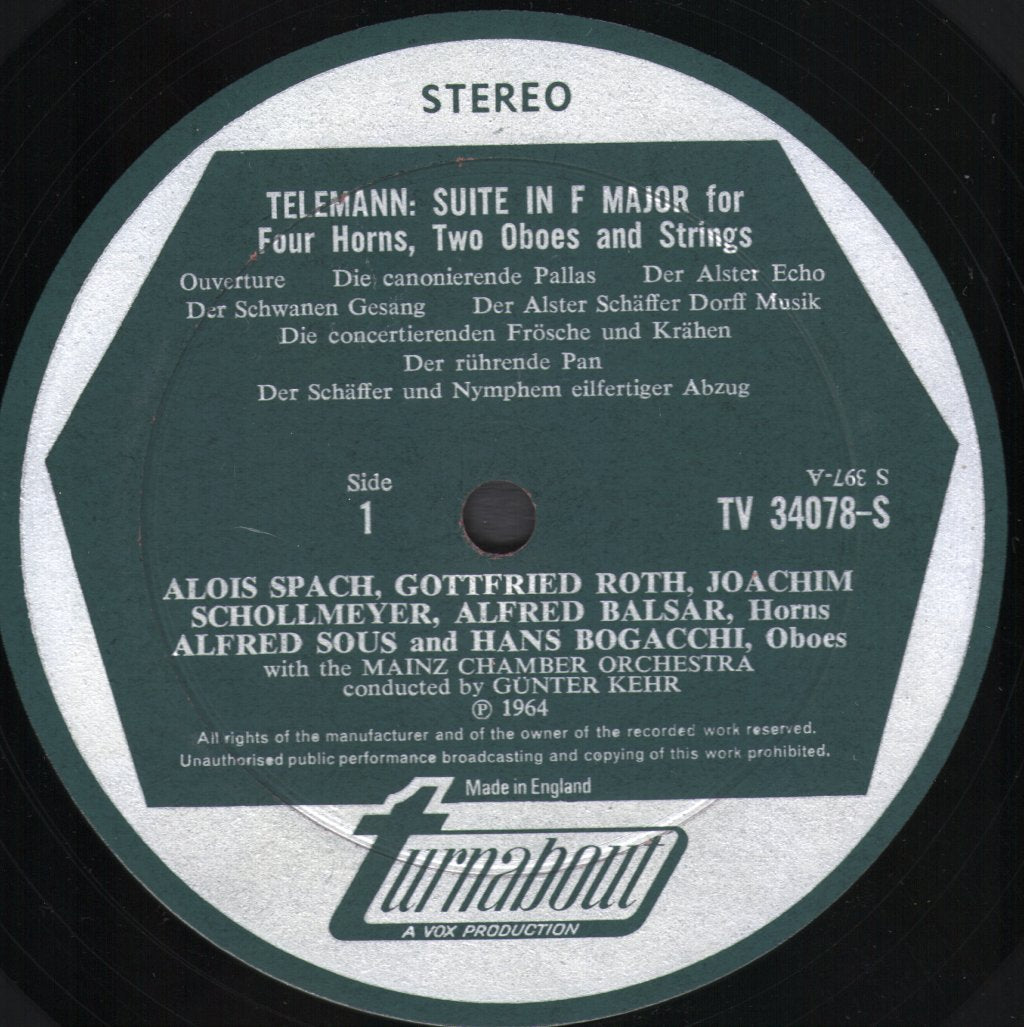 Various Artists - Vivaldi Telemann Rosetti - Concerti For Horn And Orchestra - Lp