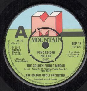 Golden Fiddle Orchestra - Golden Fiddle March - 7 Inch