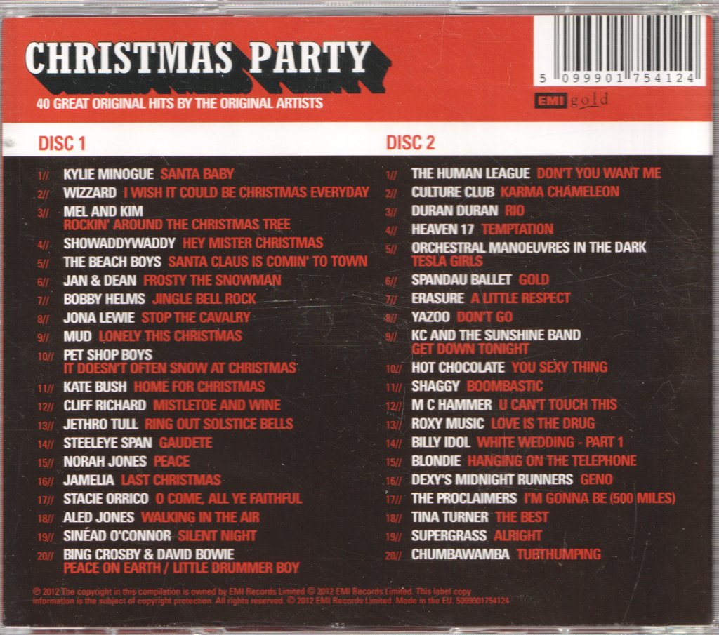Various Artists - Ultimate Christmas Party Hits - Double Cd