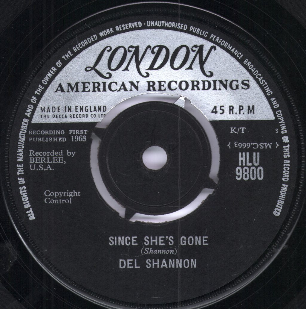 Del Shannon - Sue's Gonna Be Mine - 7 Inch