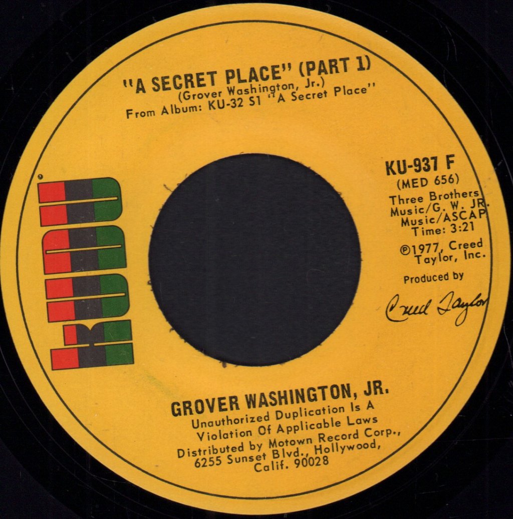 Grover Washington, Jr. - A Secret Place - 7 Inch