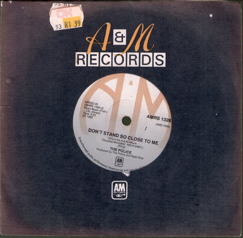 Police - Don't Stand So Close To Me - 7 Inch