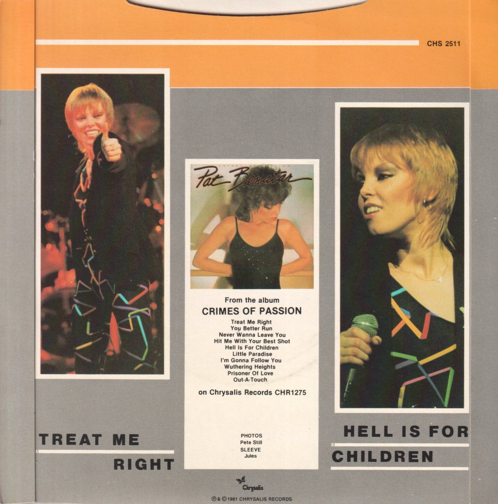 Pat Benatar - Treat Me Right - 7 Inch