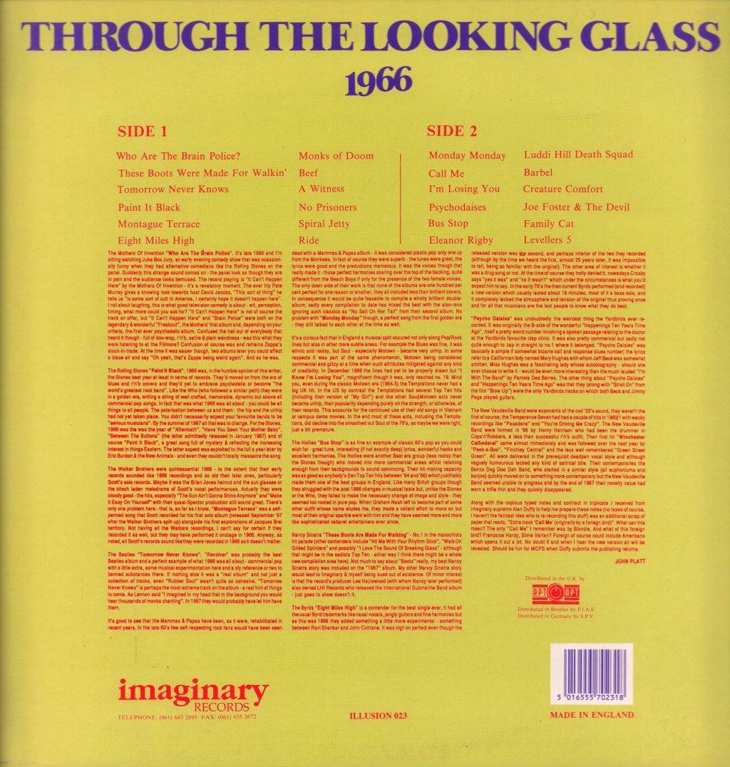 Various Artists - Through The Looking Glass 1966 - Lp