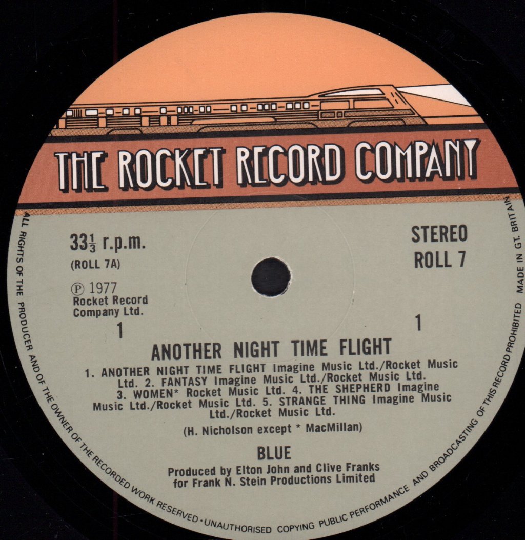 Blue (70'S Pop/Rock Group) - Another Night Time Flight - Lp