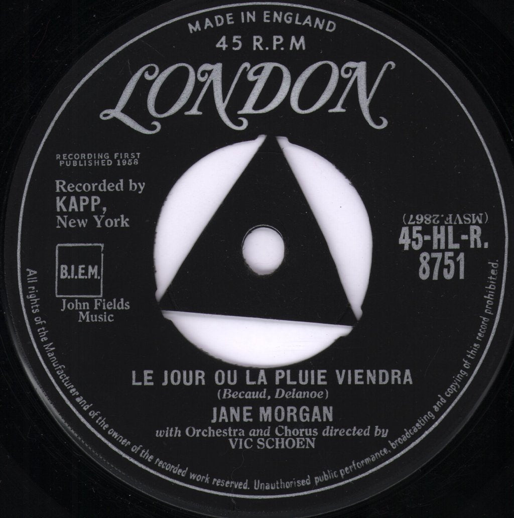 Jane Morgan - Day The Rains Came - 7 Inch
