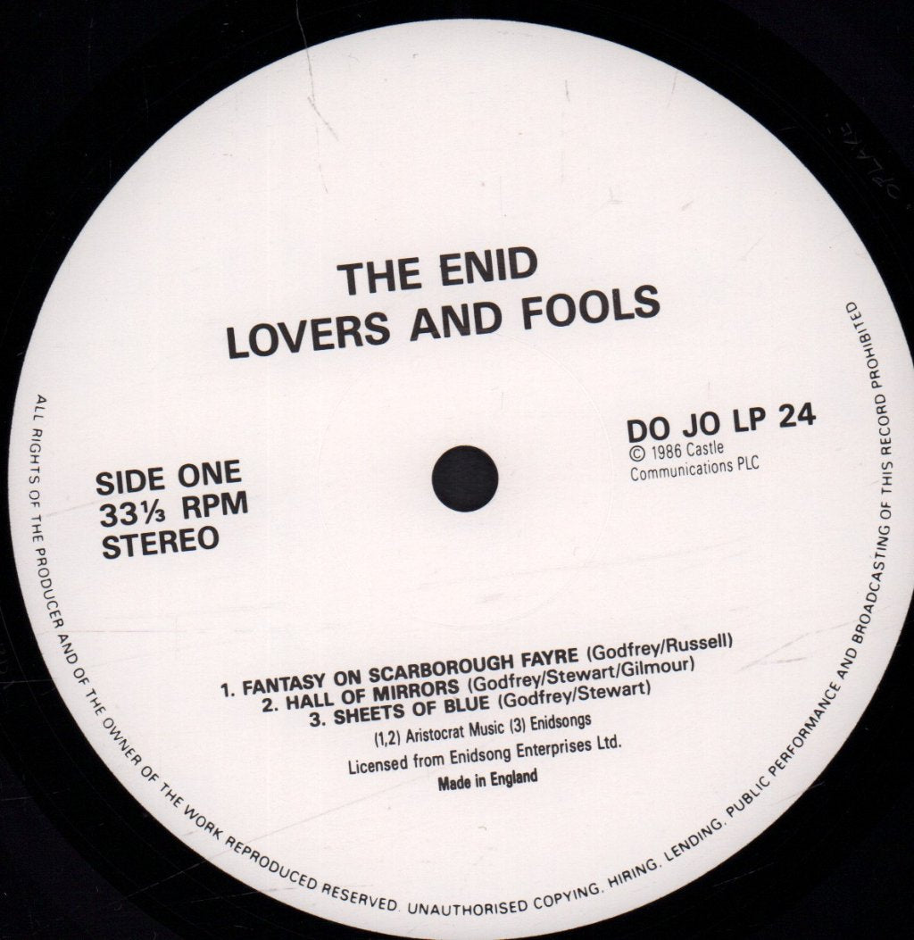 Enid - Lovers And Fools - Double Lp