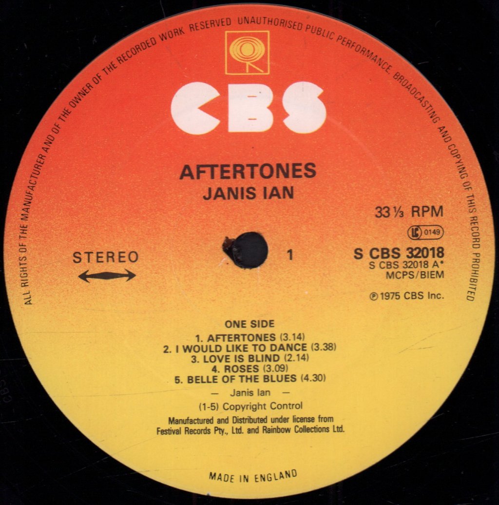Janis Ian - Aftertones - Lp