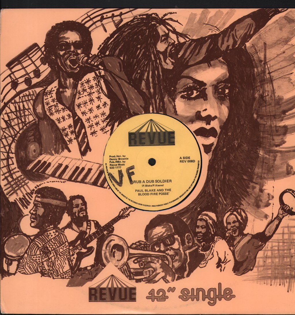 Paul Blake And The Blood Fire Posse - Rub A Dub Soldier - 12 Inch