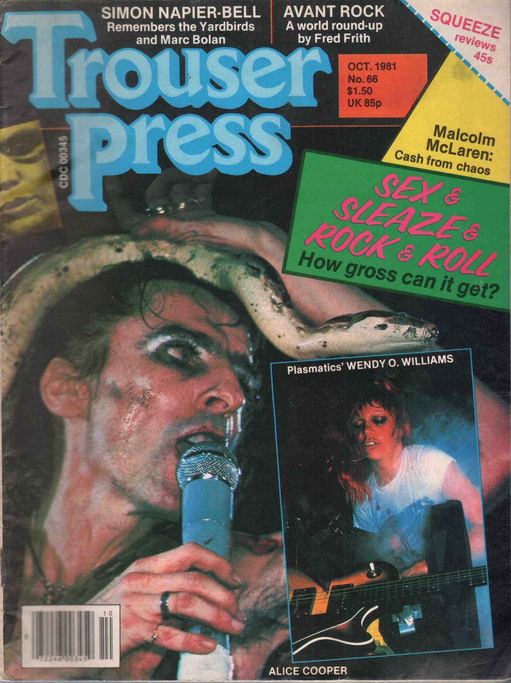 Alice Cooper - Trouser Press No.66 Oct 1981 - Magazine