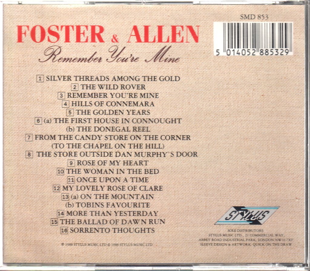 Foster & Allen - Remember You're Mine - Cd