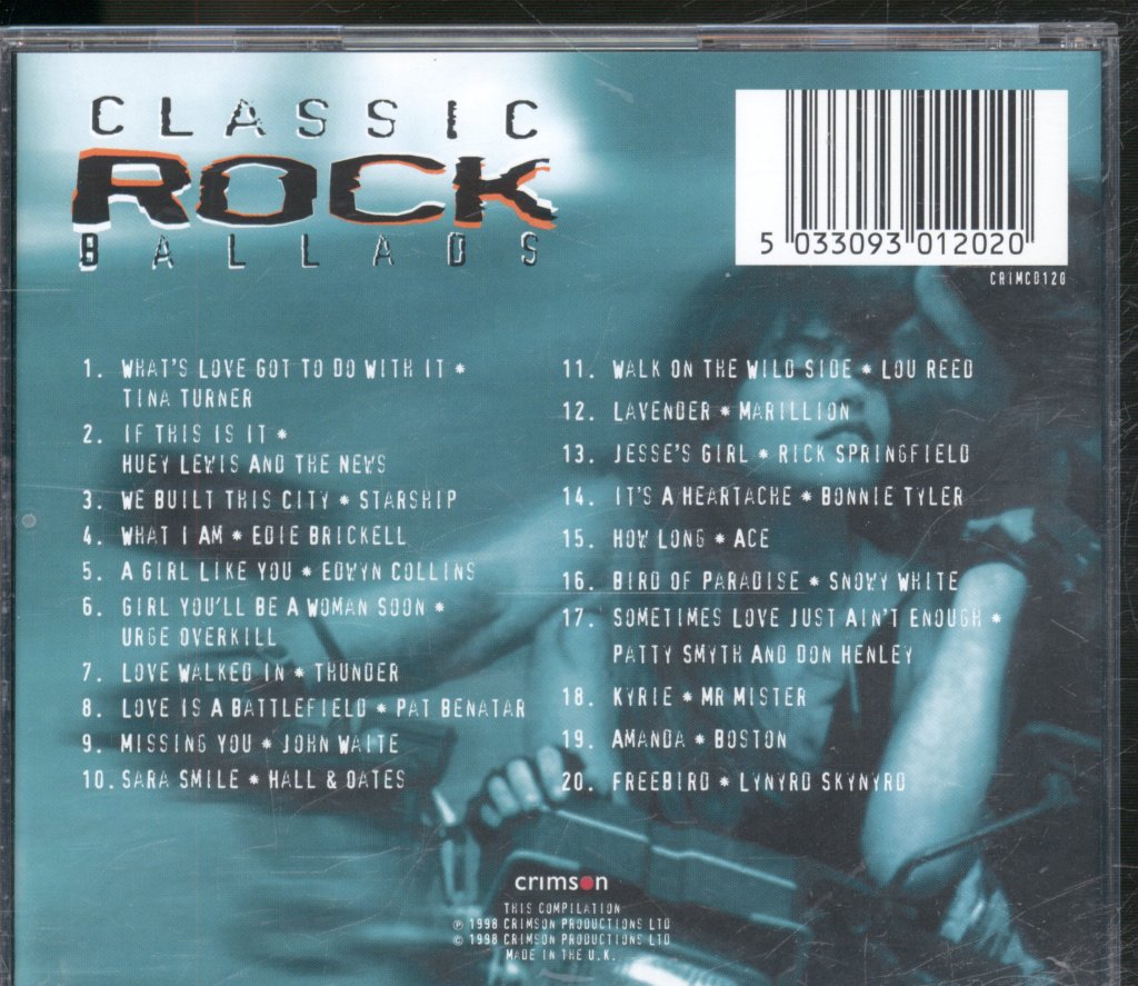 Various Artists - Classic Rock Ballads - Cd