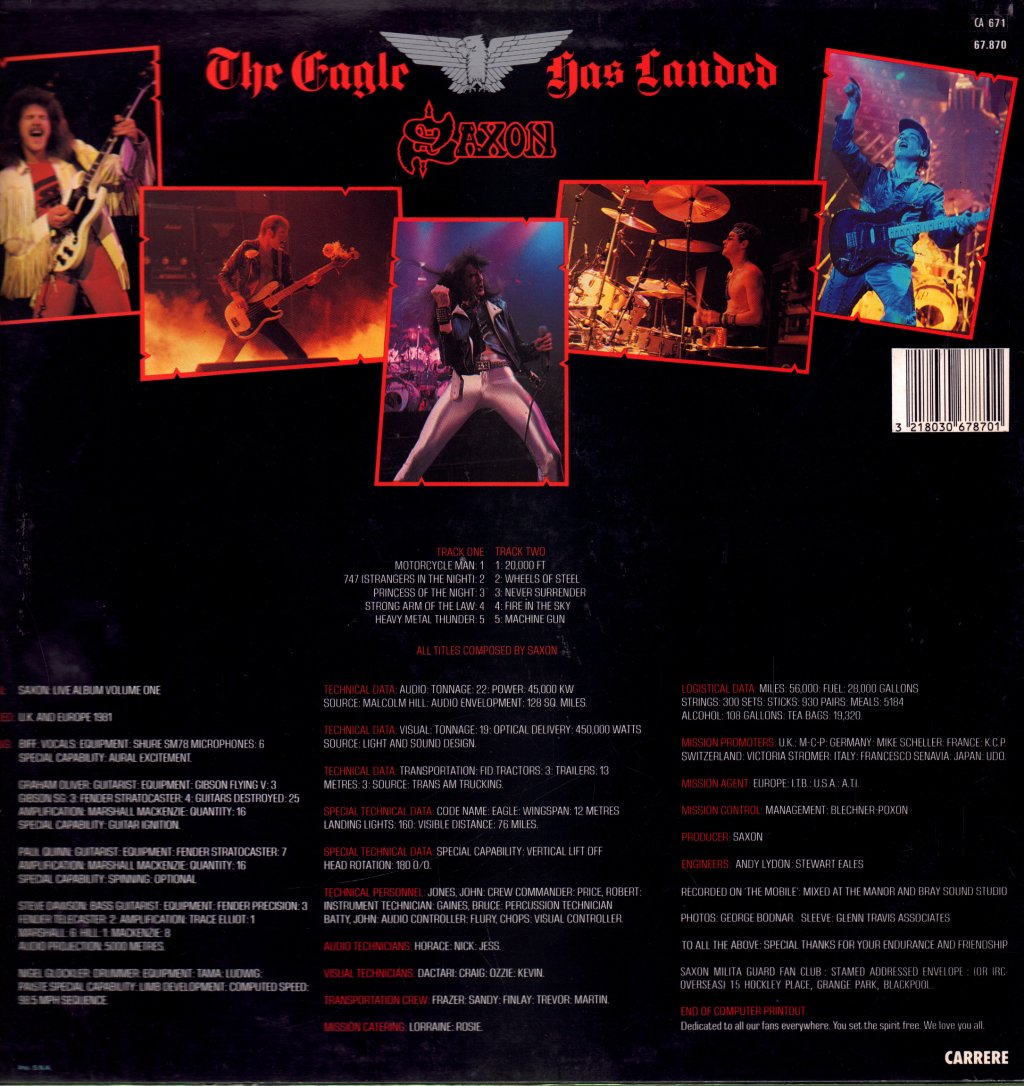 Saxon - Eagle Has Landed - Lp