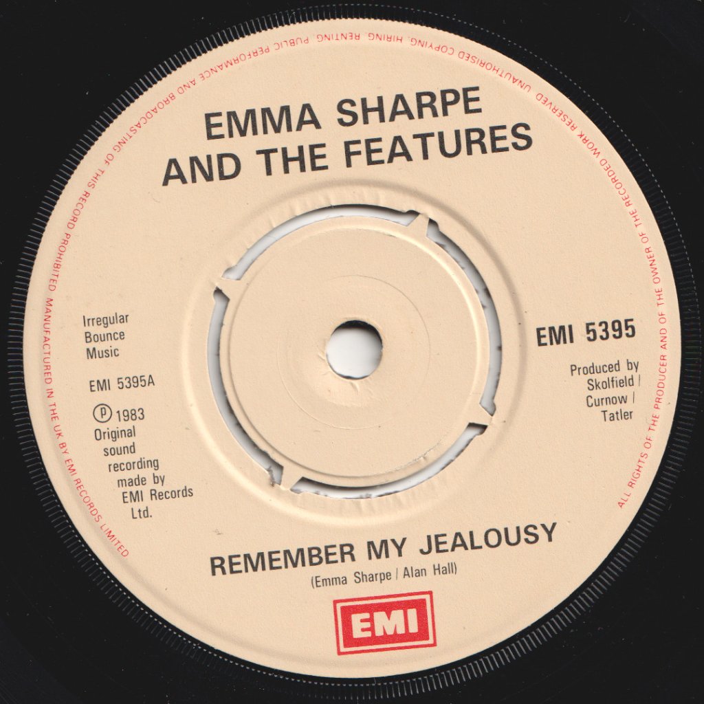 Emma Sharpe And The Features - Remember My Jealousy - 7 Inch