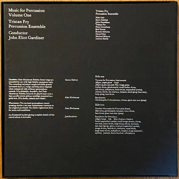 Tristan Fry Percussion Ensemble, John Eliot Gardiner - Music For Percussion (Volume One) - Lp