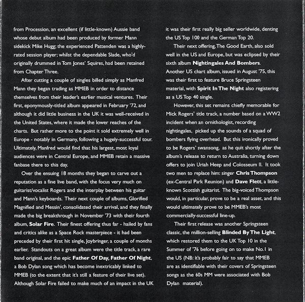 Manfred Mann's Earth Band - Blindin' - Cd