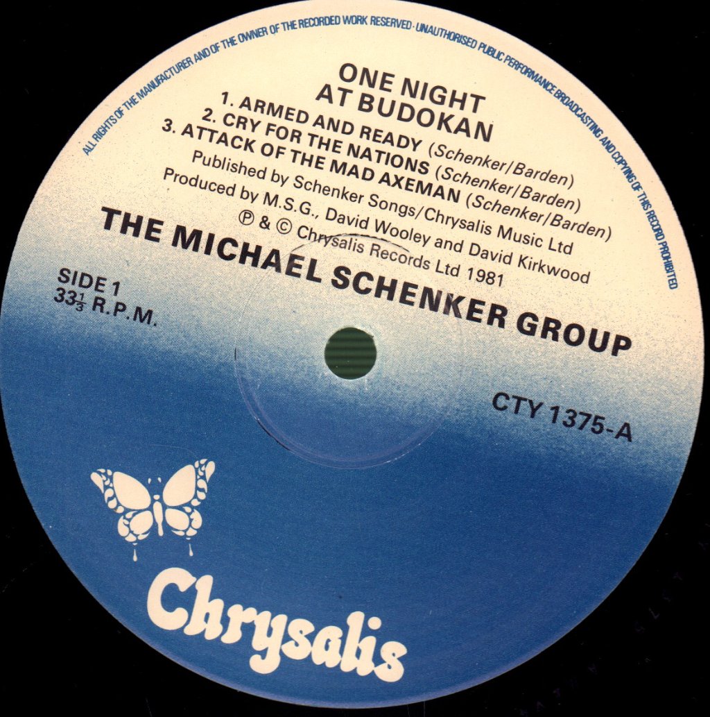 Michael Schenker Group - One Night At Budokan - Double Lp