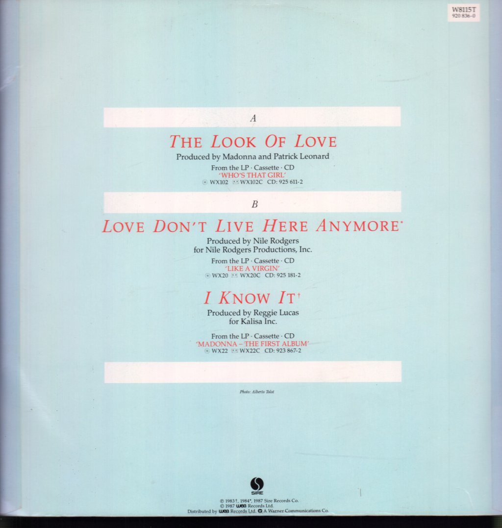 Madonna - Look Of Love - 12 Inch