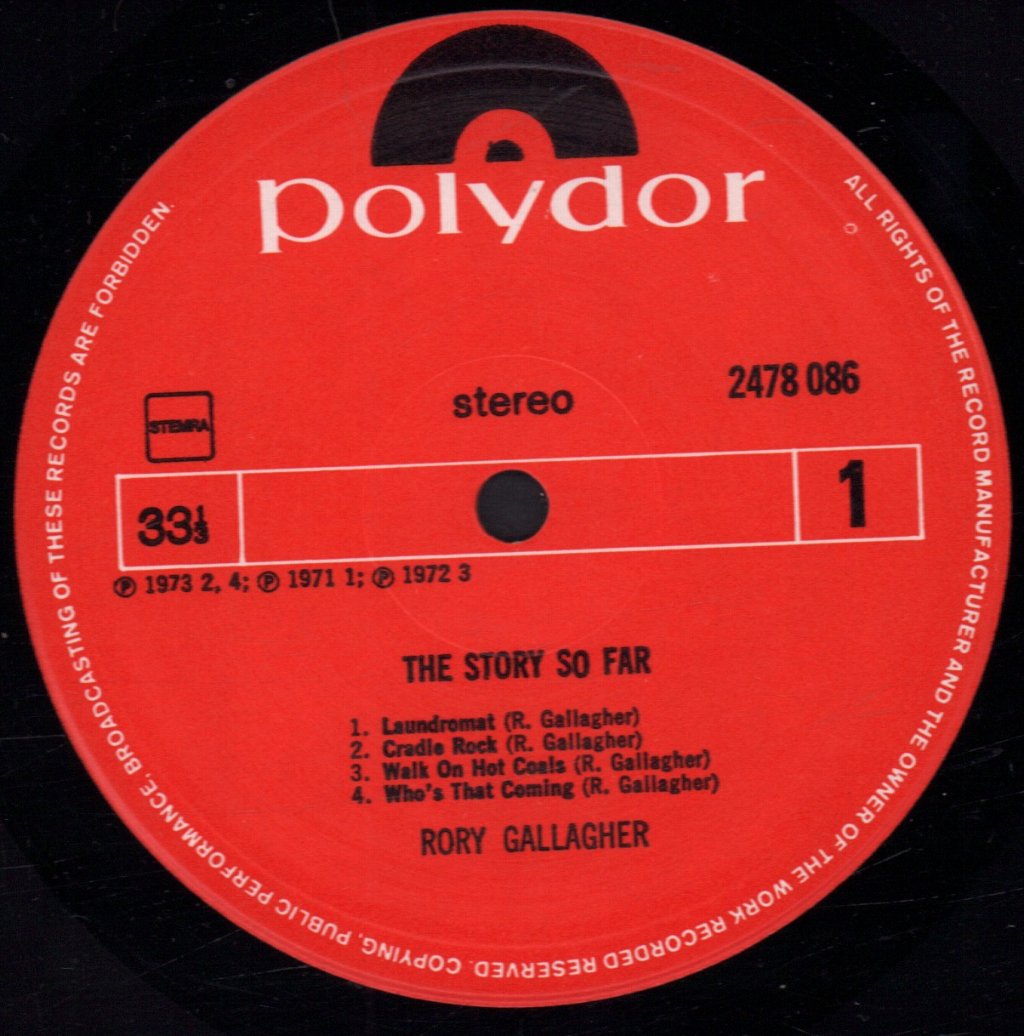 Rory Gallagher - Story So Far - Lp