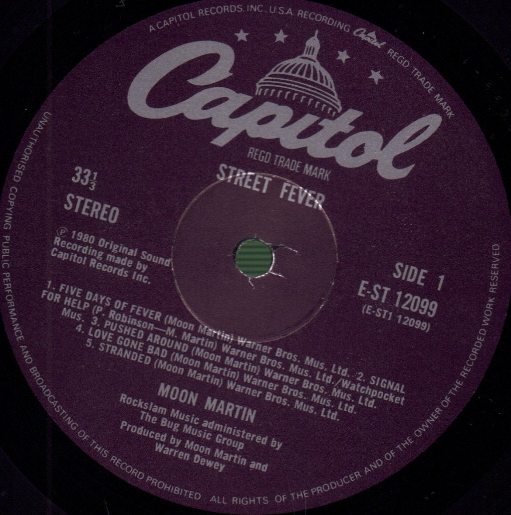 Moon Martin - Street Fever - Lp