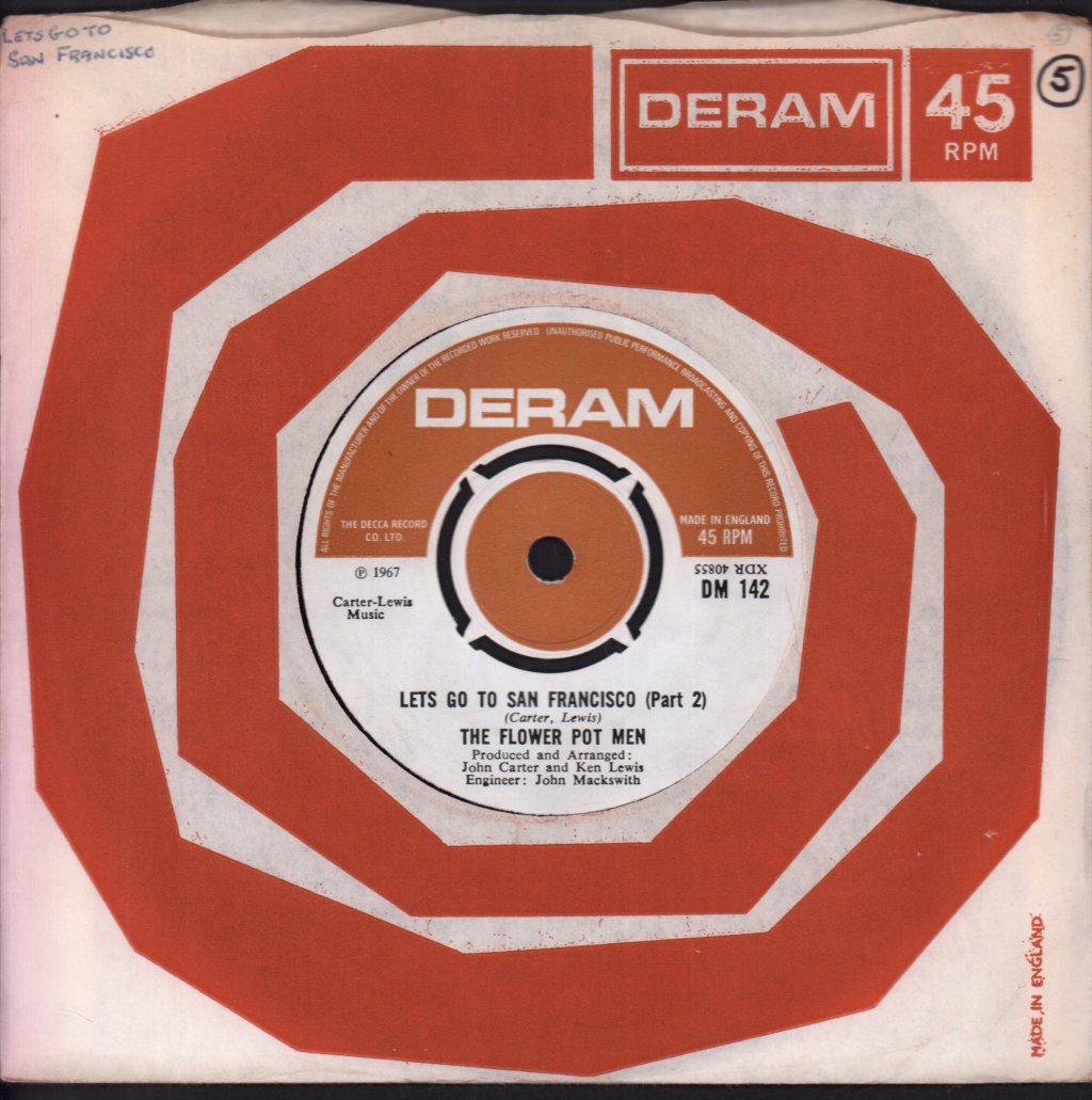 Flower Pot Men (60'S Group) - Let's Go To San Francisco - 7 Inch