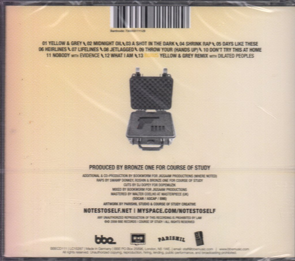 Notes To Self - A Shot In The Dark - Cd