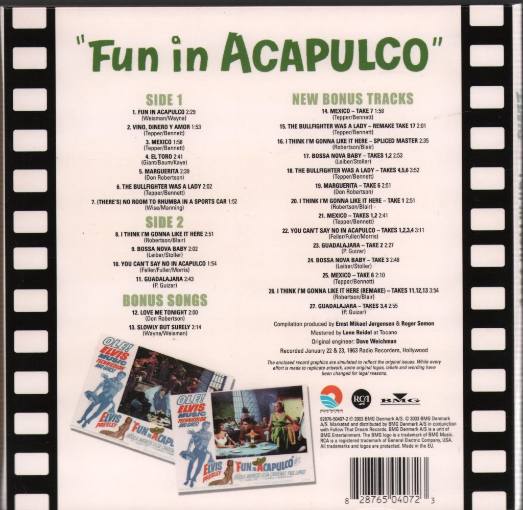 Elvis Presley - Fun In Acapulco - Cd Set