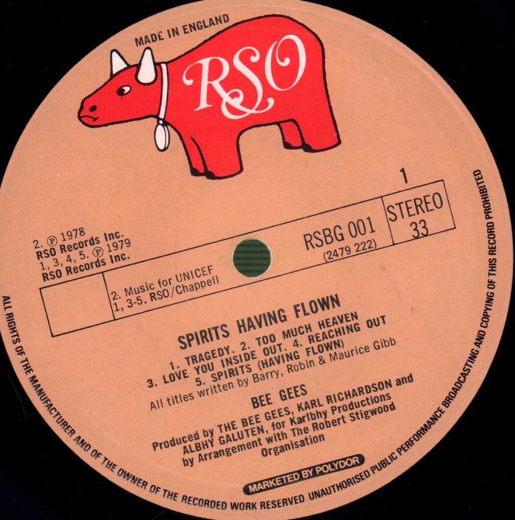 Bee Gees - Spirits Having Flown - Lp