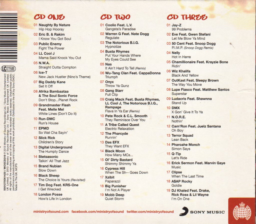 Various Artists - Anthems Hip-Hop III - Cd Set