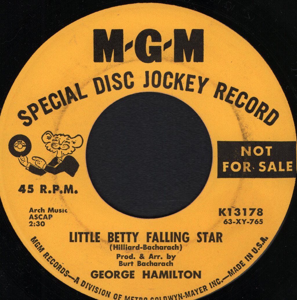 George Hamilton - Little Betty Falling Star - 7 Inch