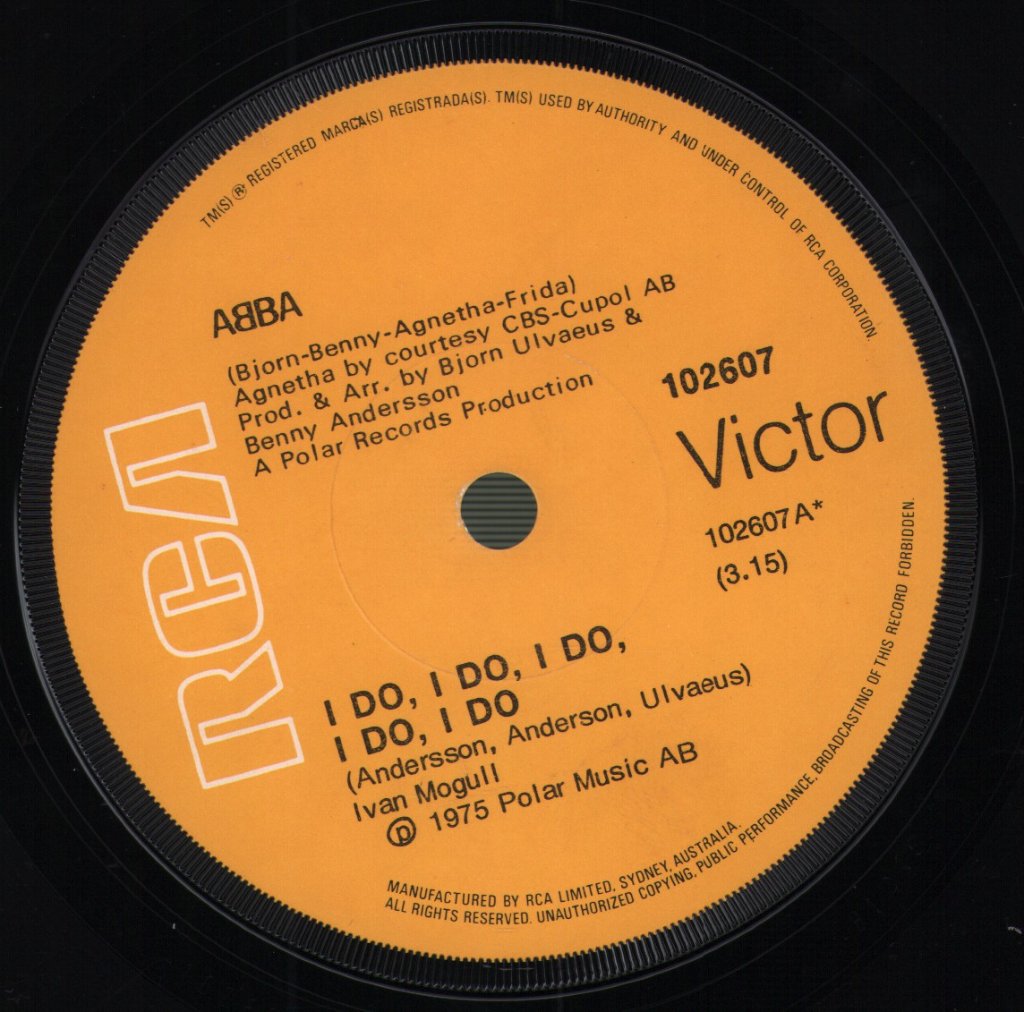 ABBA - I Do, I Do, I Do, I Do, I Do - 7 Inch