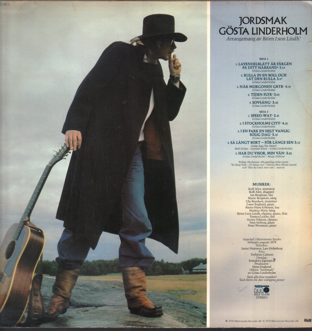 Gosta Linderholm - Jordsmak - Lp