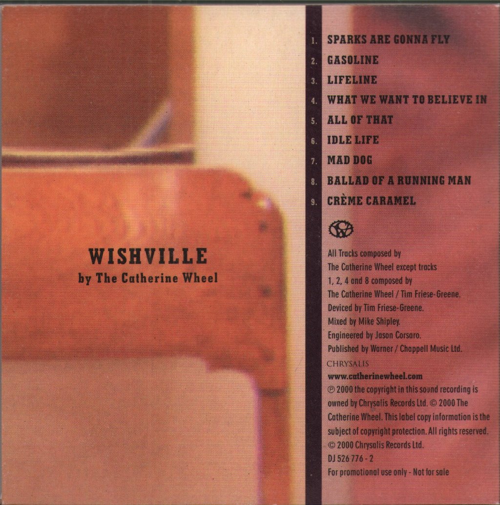 Catherine Wheel (Shoegazing Group) - Wishville - Cd