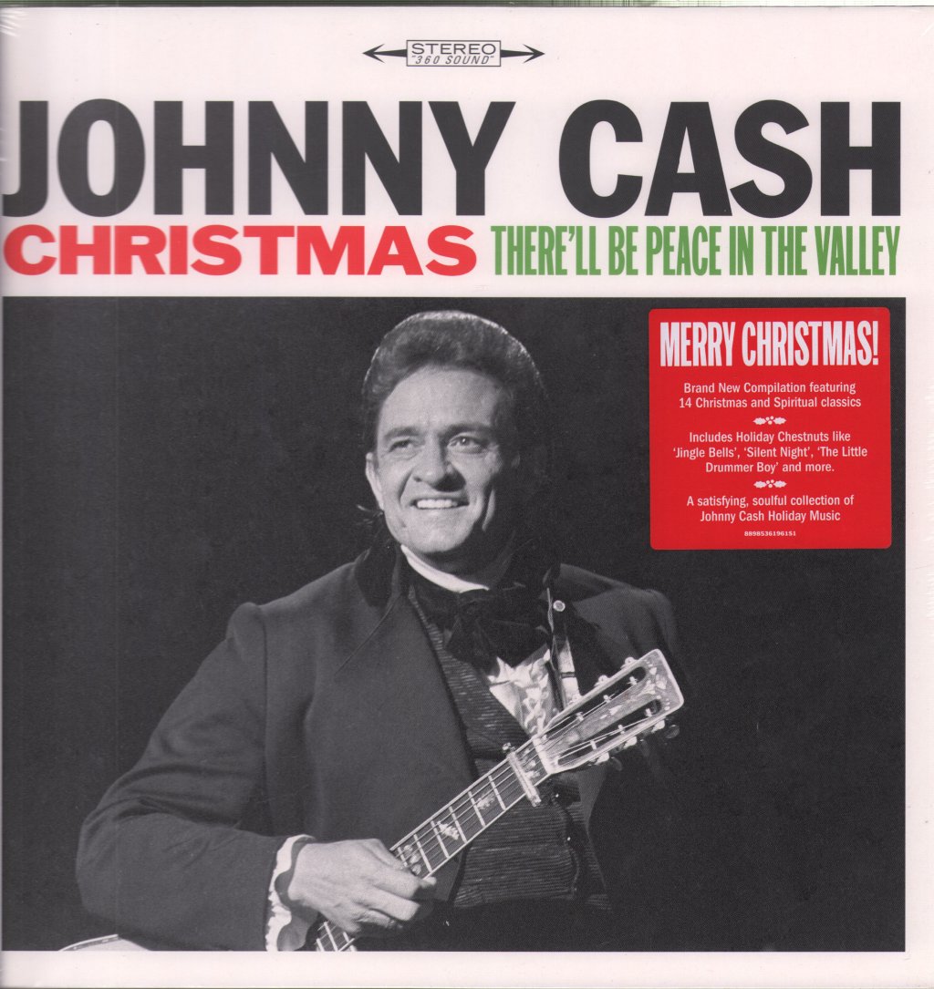 Johnny Cash - Christmas There'll Be Peace In The Valley - Lp