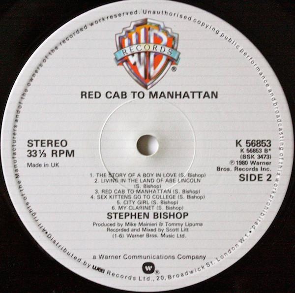 Stephen Bishop - Red Cab To Manhattan - Lp