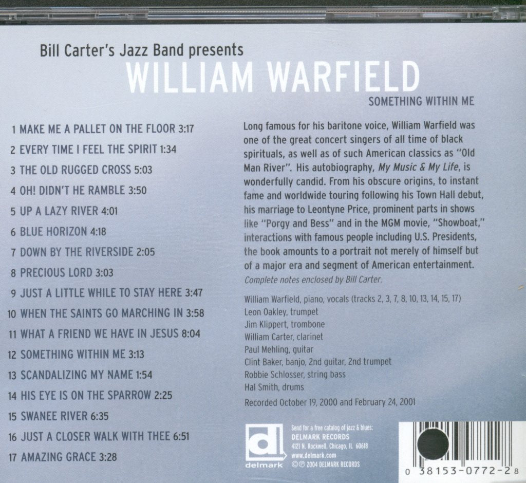 William Warfield - Something Within Me - Cd