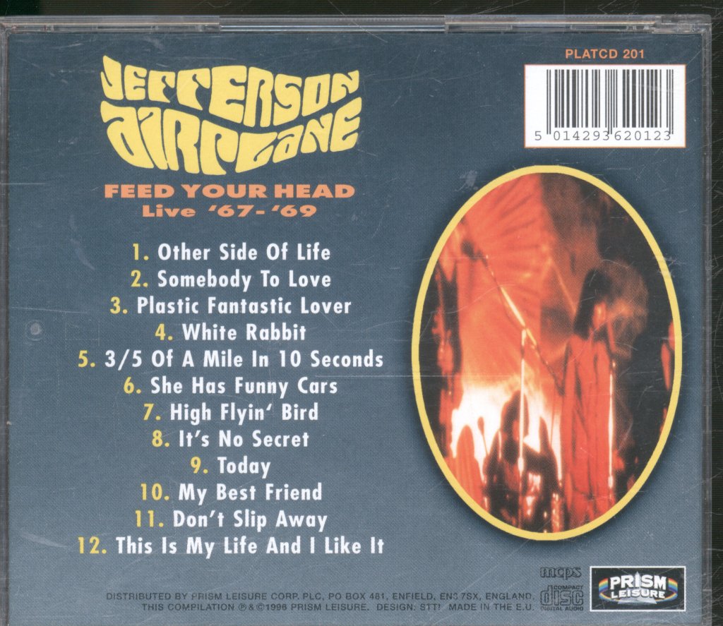 Jefferson Airplane - Feed Your Head (Live '67 - '69) - Cd