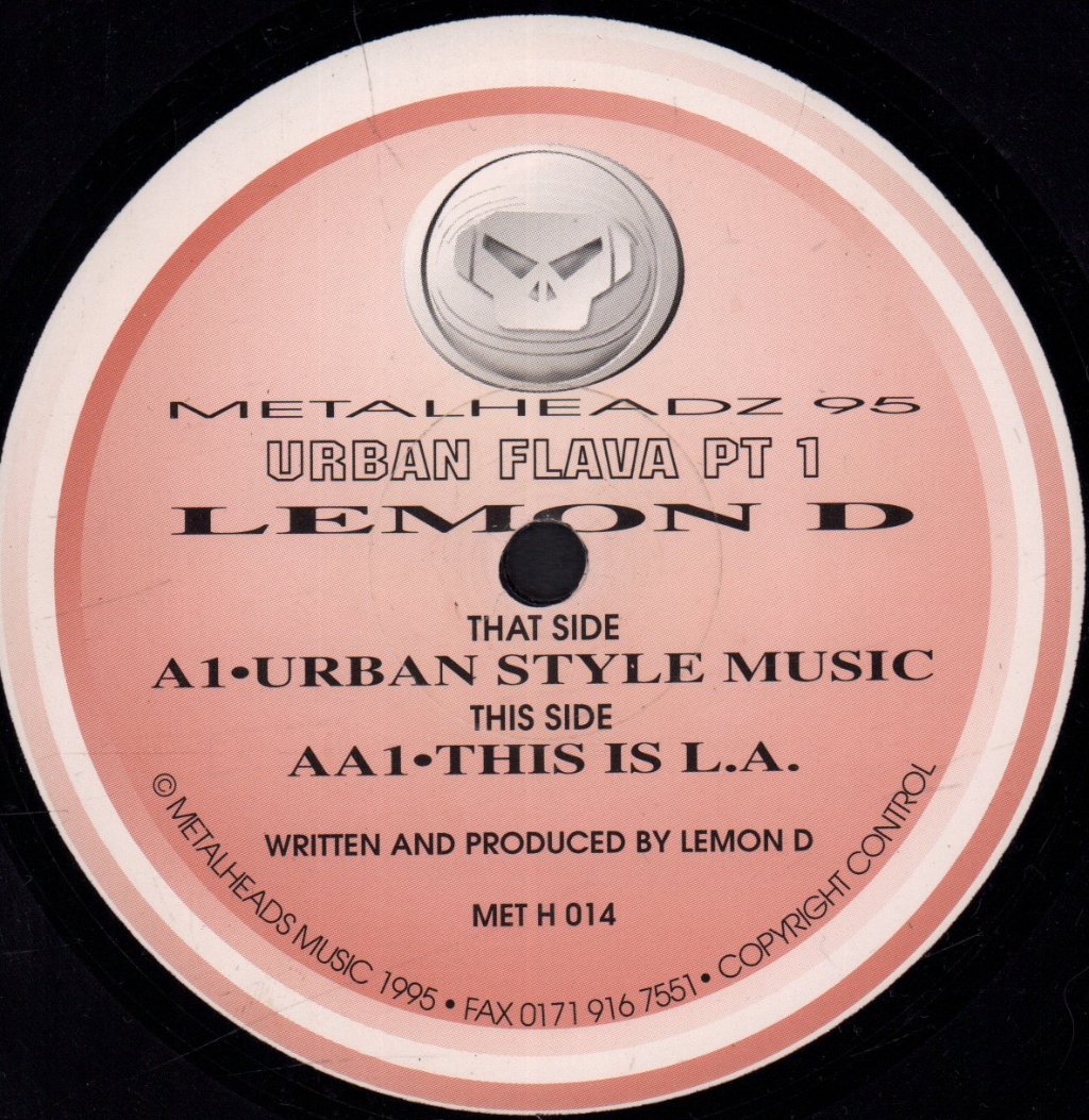 Lemon D - Urban Flava Pt 1 - 12 Inch